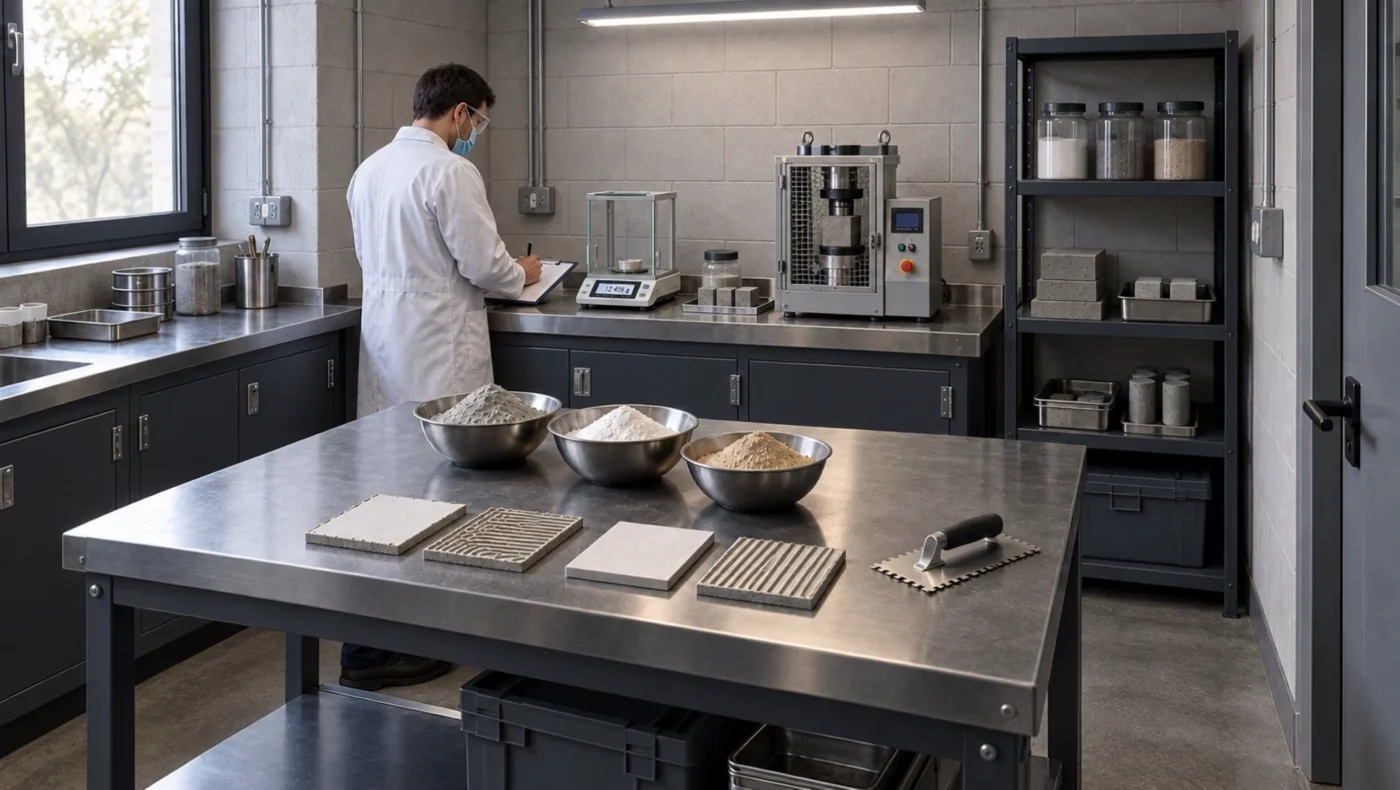 Entorno técnico para formulación de materiales cementicios